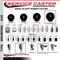 Service Caster 5'' Soft Rubber Swivel 1-3/8'' Expanding Stem Caster Set with Brake, 4PK SCC-EX20S514-SRS-PLB-138-4 - alternate 2
